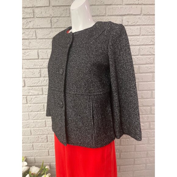 JDS Collection Women Long Sleeve Wool Blend Swing Jacket Size S - Picture 2 of 9